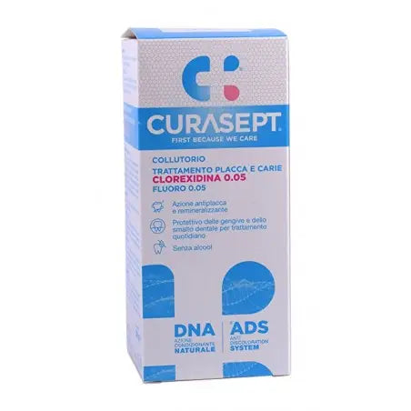 CURASEPT COLLUTTORIO 0,05 ADS DNA TRATTAMENTO PLACCA E CARIE 200 ML