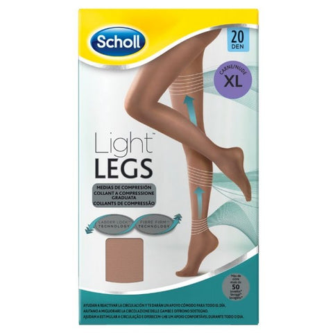 SCHOLL LIGHT LEGS 20 DENARI TAGLIA XL NUDE