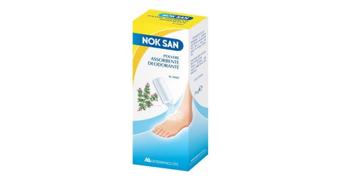 NOK SAN - POLVERE ASSORBENTE DEODORANTE AL TIMO - Confezione da 75 g