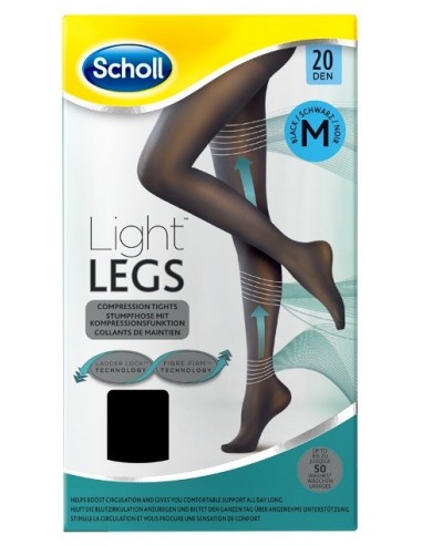 SCHOLL LIGHT LEG S 20 DENARI TAGLIA M NERO