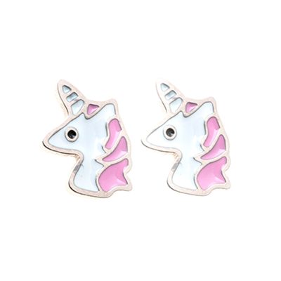BORGHETTI ORECCHINO ACCIAIO UNICORNO