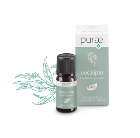 HP ITALIA PURAE EUCALIPTO BIO FOGLIE OLIO ESSENZIALE 10 ML