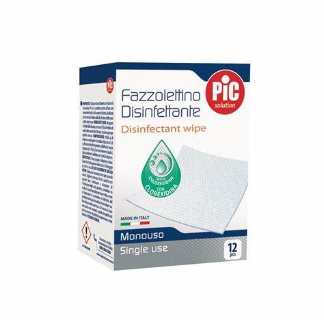 Pic Solution Fazzolettini Disinfettanti 12 Pezzi