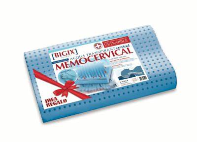 BIGIX PHARMA GUANCIALE MEMOCERVICAL CUSCINO ANATOMICO ACQUA TRASPIRANT