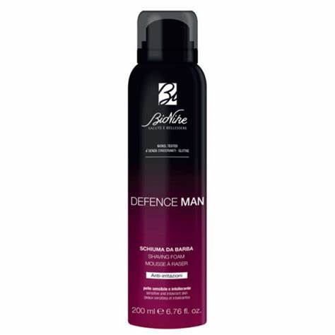 BioNike DEFENCE MAN SCHIUMA DA BARBA Anti-irritazioni Bombola da 200 ml