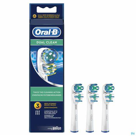 ORALB DUAL CLEAN EB417 TESTINEW - 3 PEZZI