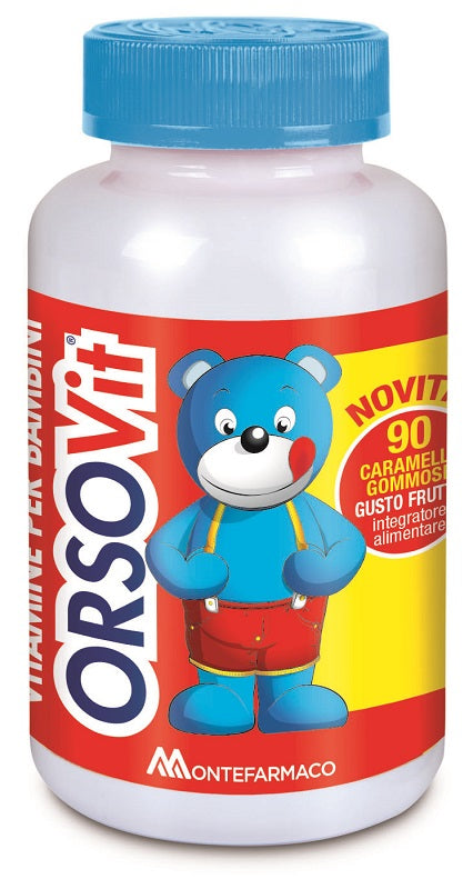 ORSOVit CARAMELLE GOMMOSE - Flacone da 162 g. Contiene 90 caramelle.