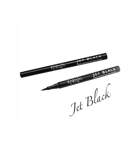 KARAJA JET BLACK 1 - EYELINER PENNARELLO – TRATTO FACILE E INTENSO – SUPER LONGWEAR 14H NO TRANSFER – WATER-RESISTANT