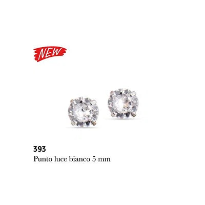MJ POST 396 ORECCHINO PUNTO LUCE QUADRATO AMBRA 4 MM