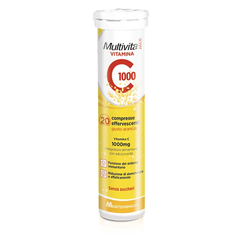 MULTIVITAMIX® VITAMINA C 1000 MONTEFARMACO - INTEGRATORE ALIMENTARE SENZA ZUCCHERI