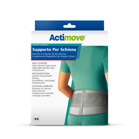 Soporte diario de Actimove para la espalda con panel de espuma de alta densidad S/M