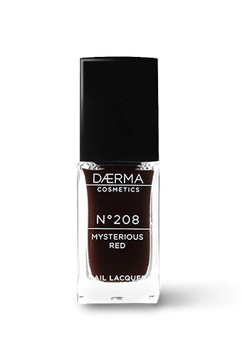 Esmalte de uñas de daerma 208 misterioso rojo 8 ml