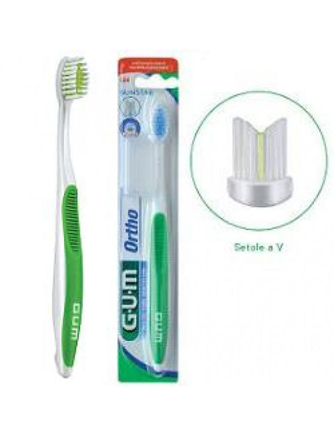 Gum ortho orthodontique Brosse à dents - 1 pièce