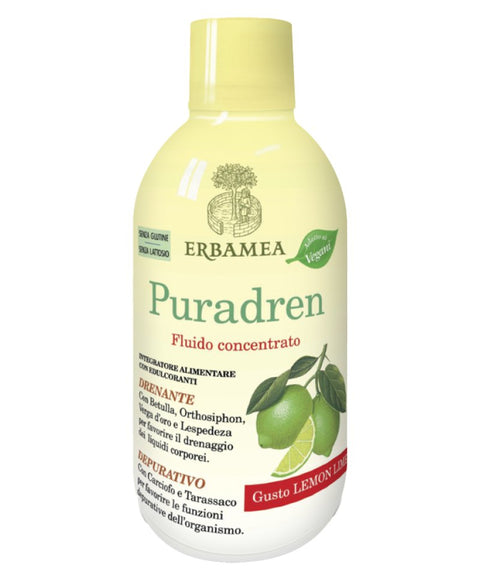 Erbamea PURADREN  - LEMON LIME 500ML DRENANTE, DEPURATIVO CONCENTRATO