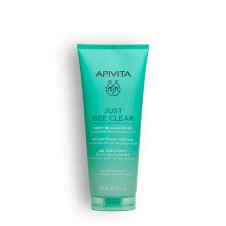 Apivita Just Bee Clear Gel Detergente Purificante 200ml