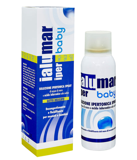 IALUMAR SOLUZIONE BAMBINI IPERTONICA 100 ML TP di acqua di mare e acido ialuronico sale sodico