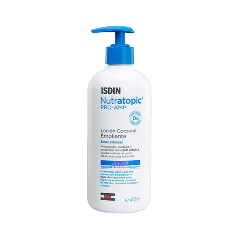 Isdin Nutrapic Pro-Amper Lotion Emollient atopic Leder 400 ml