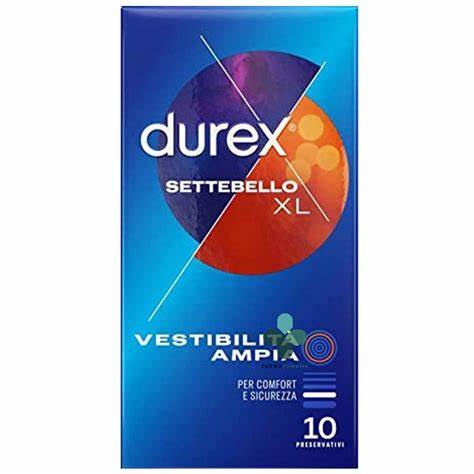 Durex Settebello XL - Paquete que contiene 10 condones.