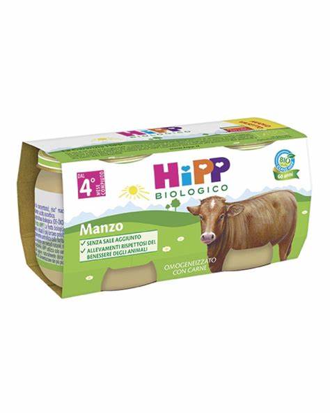 HIPP BIO OMOGENIZZATO MANZO 2X80G