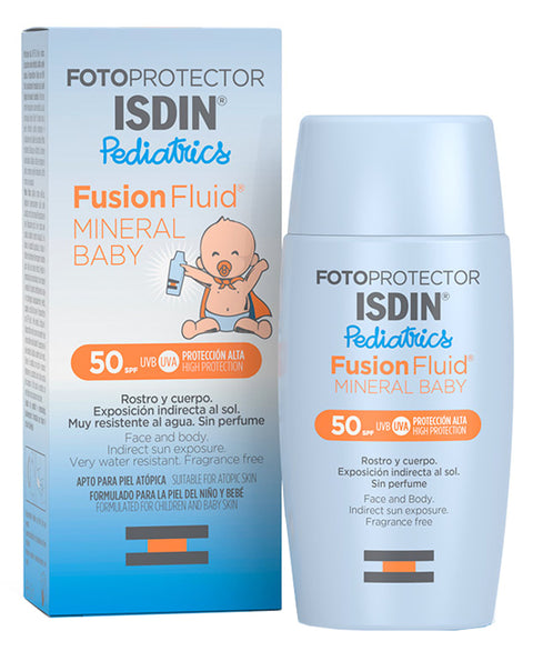 ISDIN FOTOPROTECTOR FUSION FLUID MINERAL BABY PEDIATRICTS SPF 50+ - Flacone da 50 ml