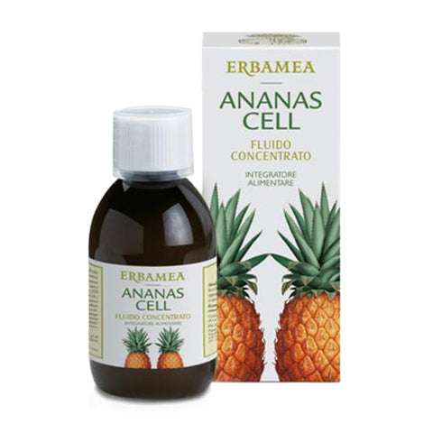 Erbamea Integratore Ananas Cell - Flacone da 250 ml con misurino dosatore.