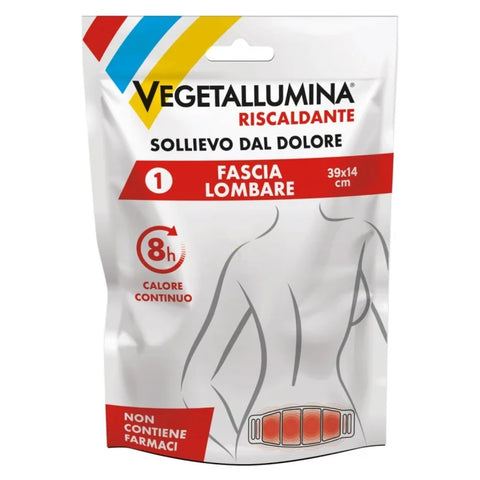 VEGETALLUMINA FASCIA LOMBARE RISCALDANTE SOLLIEVO DAL DOLORE - confezione da una fascia