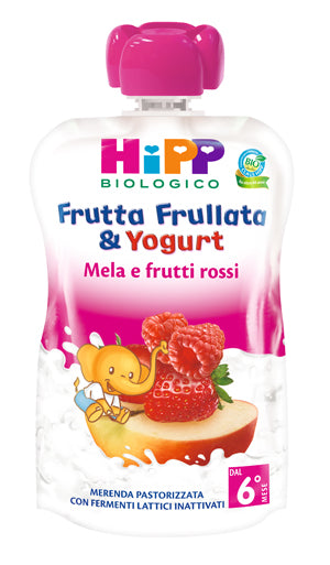 HIPP Fruit Blended y yogurt manzana y frutas rojas 90 g