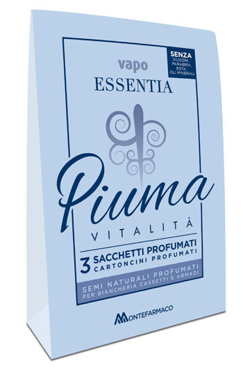 VAPO ESSENTIA PIUMA VITALITÀ - Confezione da 3 sacchetti.