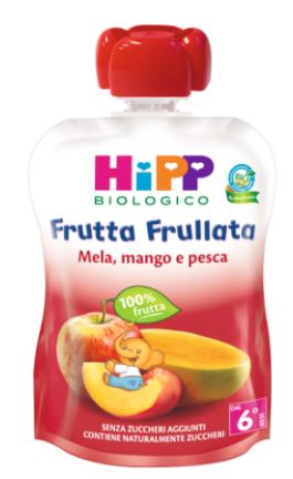 Fruit hipp pomme mélangée, mangue et pêche 90 g