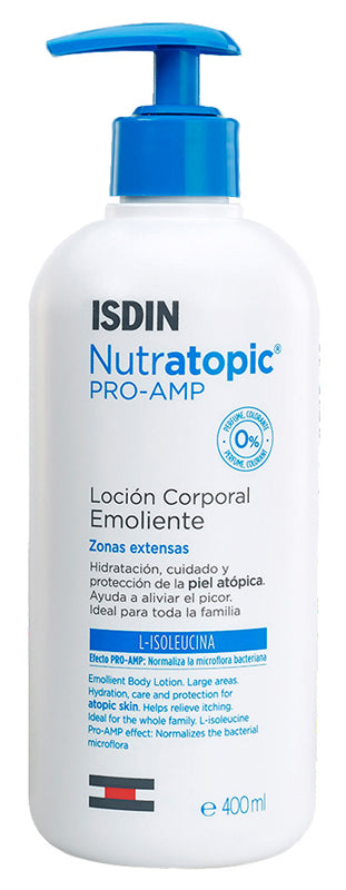 Isdin Nutrapic Pro-Amp Lotion Emollient atopic Leather 400ml