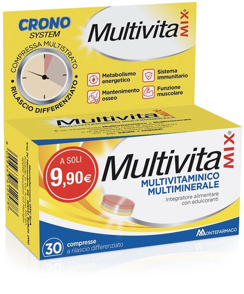 MultivitaMIX CRONO - Confezione da 30 compresse a rilascio differenziato