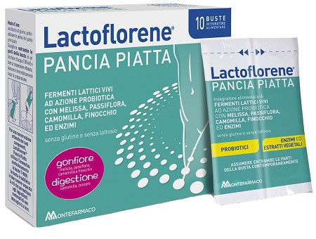 Lactoflorene flat belly - pack of 10 envelopes.