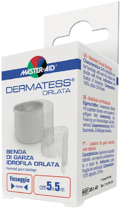 Master-Aid® Dermatess® Benda di Garza Orlata 5 cm x 5 m