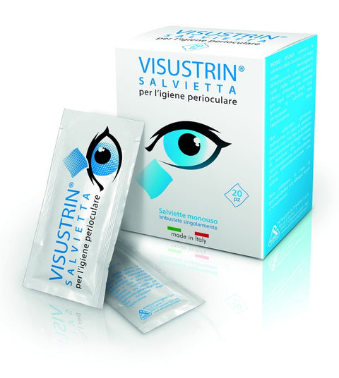 Visustrin Ocular wipe for adjustment - Pack of 20 wipes