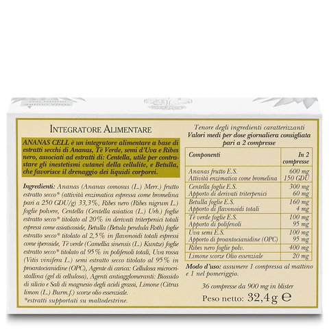 Erbamea Integratore Ananas Cell - Formato: 36 compresse